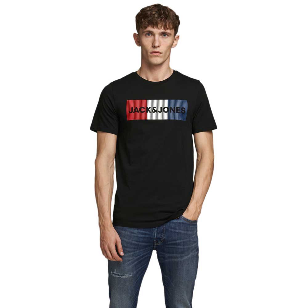 Uitdaging manipuleren verzekering Jack & jones Corp Logo Short Sleeve T-Shirt Black | Dressinn
