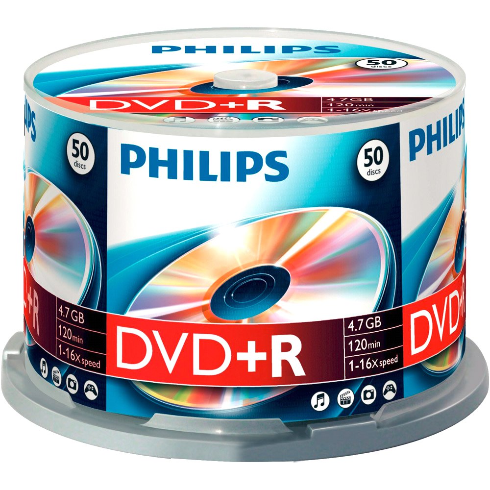 Restriction expiration Discourse Philips DVD+R 4.7GB 16x SP 50 Units White | Techinn