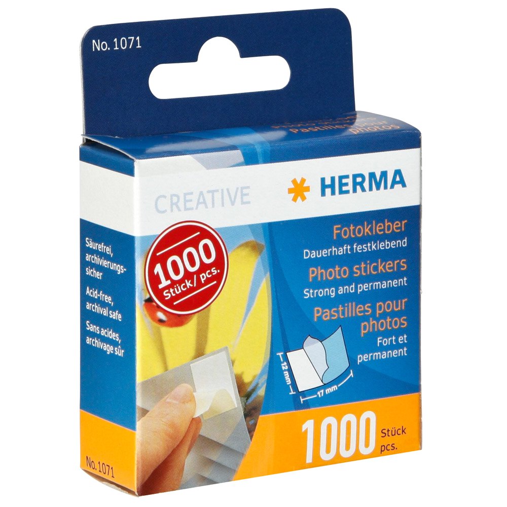 H1071 Pack Of Five Herma Permanent Photo Stickers 1000 pcs 