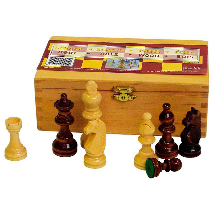 764 MODERN STYLE WOOD SET K=4" FELTED AND WEIGHTED ABSTRACT ABBEY CHESS MEN 