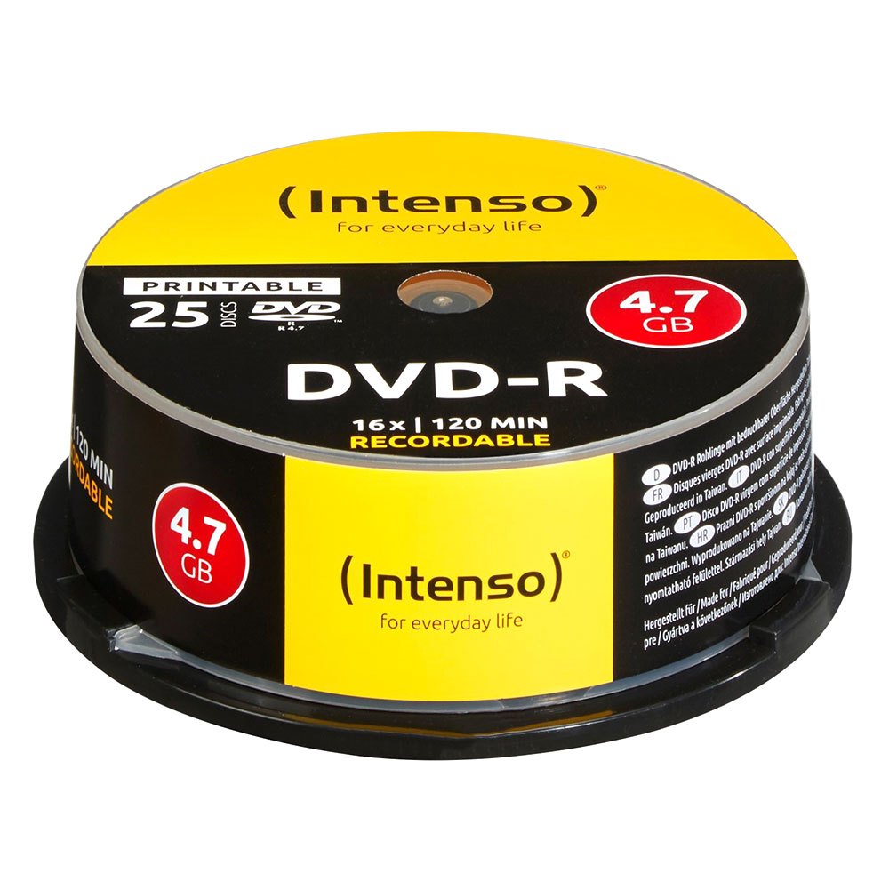 intenso-dvd-r-4.7gb-recordable-16x-speed-25-units