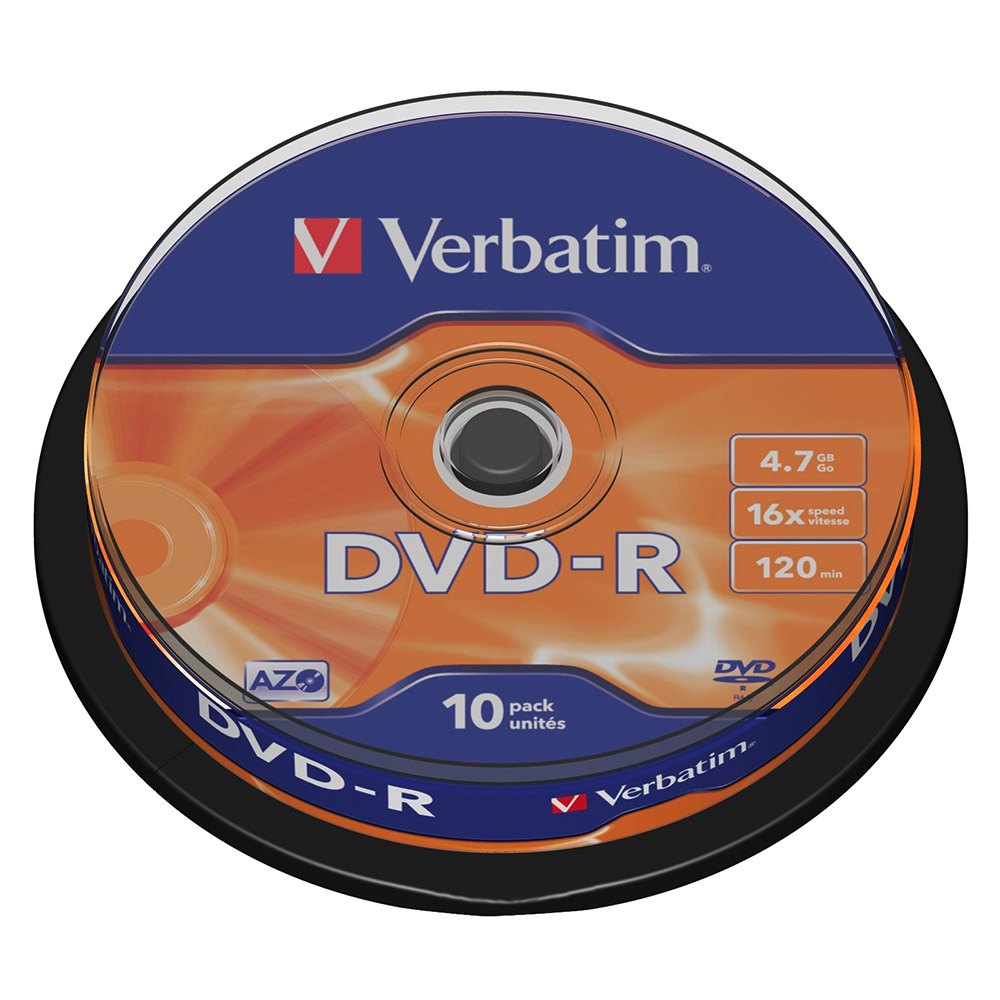 Verbatim DVD-R 4.7GB 16x Speed 10 Units Silver | Techinn