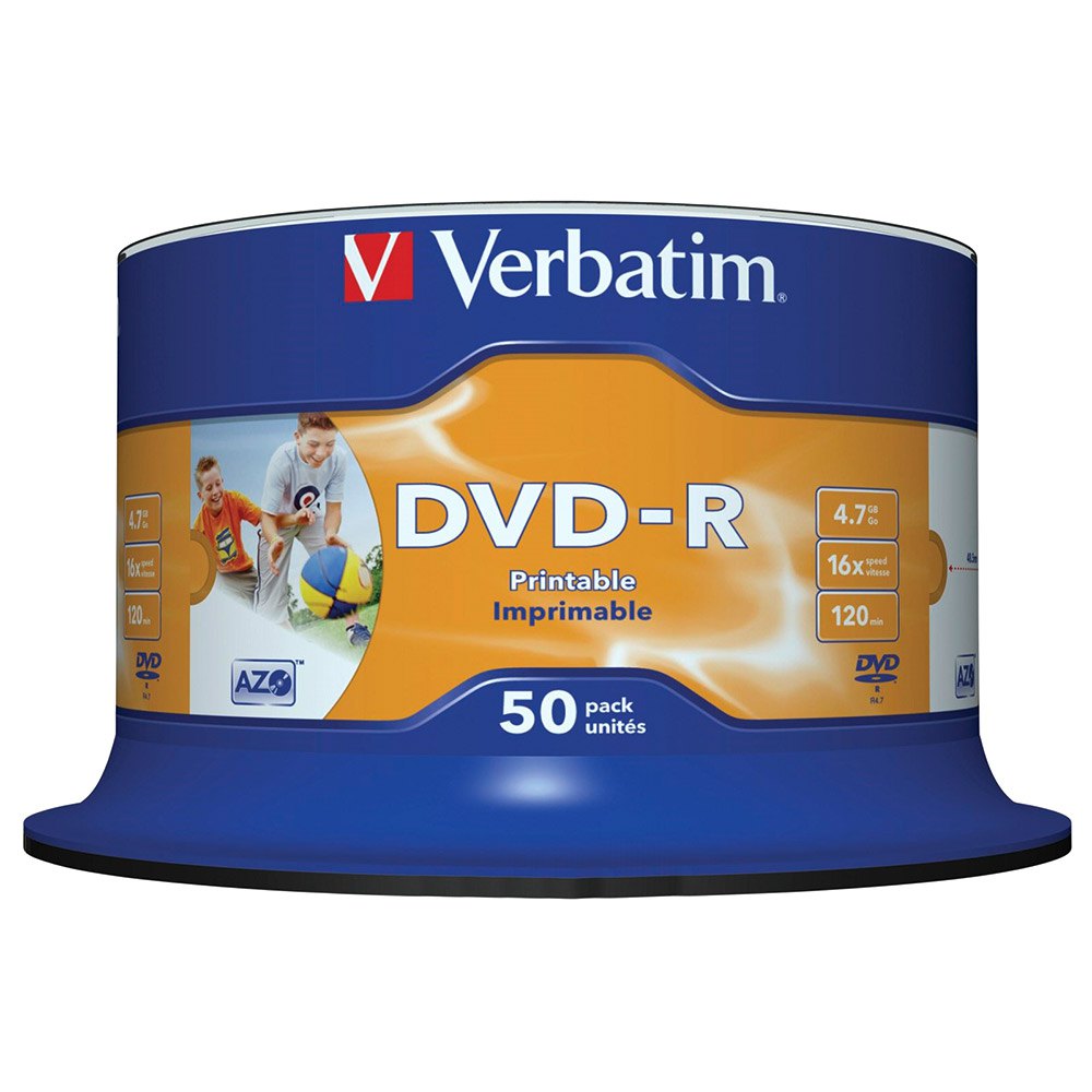 Verbatim DVD-R 4.7GB Nadający Się Do Druku 16x Prędkość 50 Jednostki