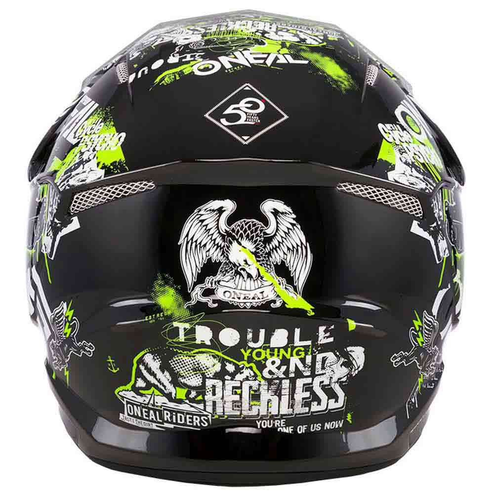 ONeal 3 Series Attack 2.0 Motocross Helmet Black MX Enduro Off Road O Neal 