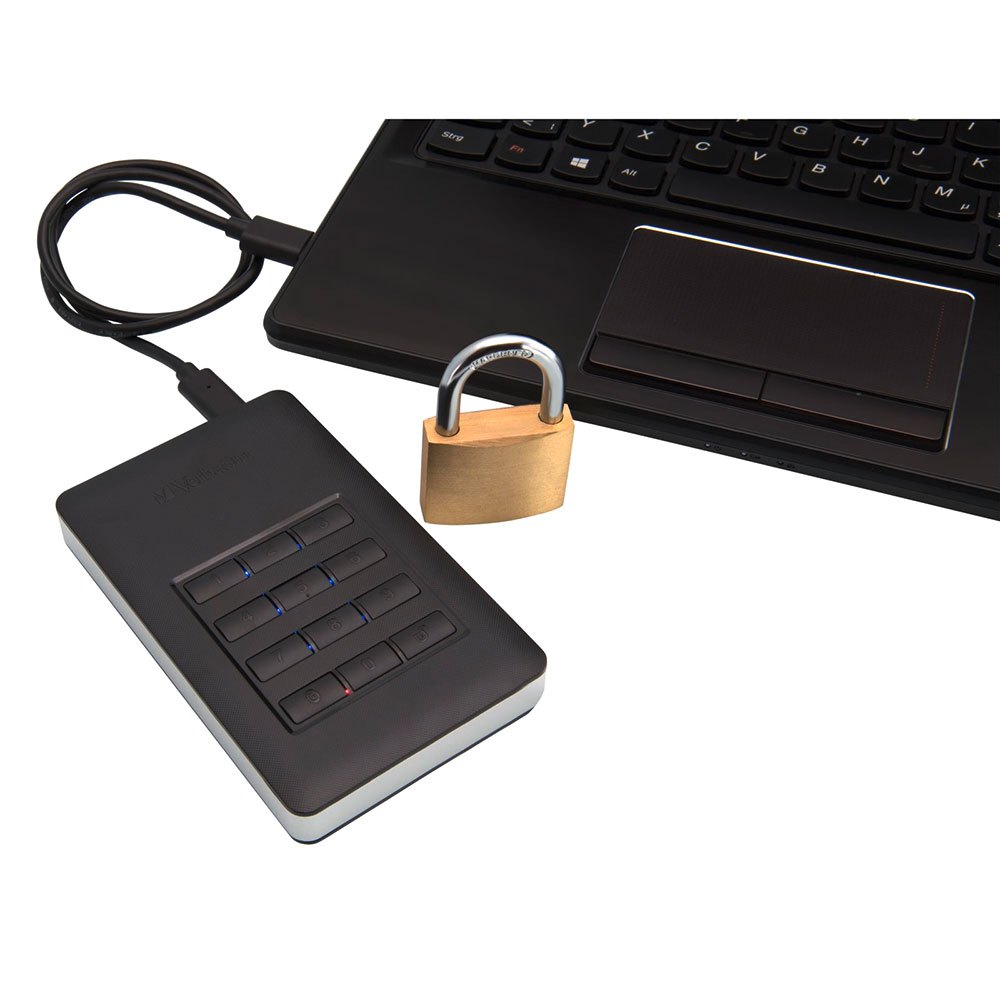 Verbatim 외장형 HDD 하드 드라이브 Store N Go 2TB Secure USB 3.1