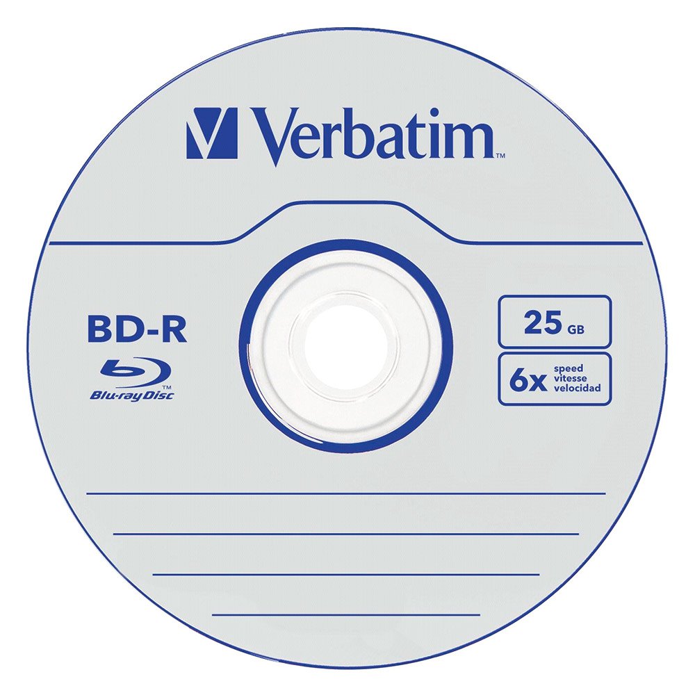 Verbatim La Vitesse Data Life BD-R Blu-Ray 25GB 6x 5 Unités
