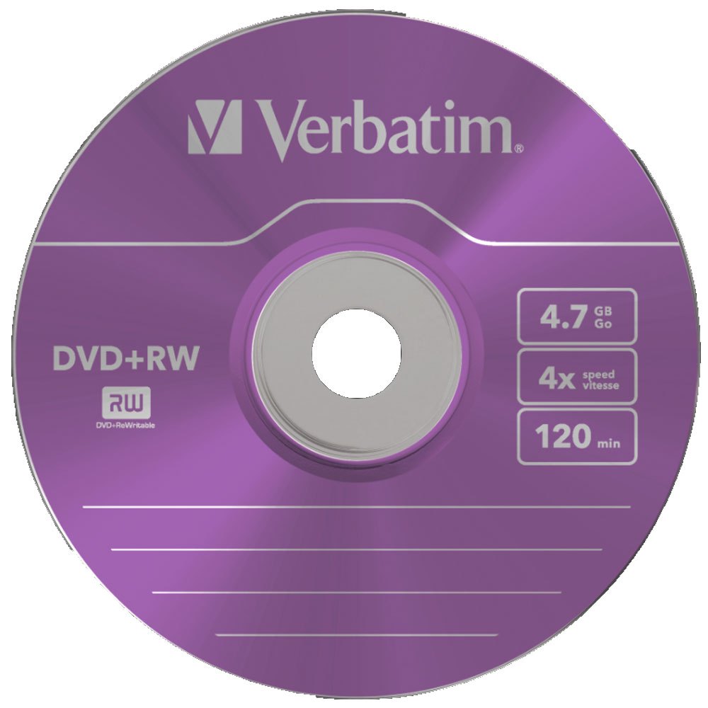 Verbatim Farge DVD+RW 4.7GB 4x Hastighet 5 Enheter