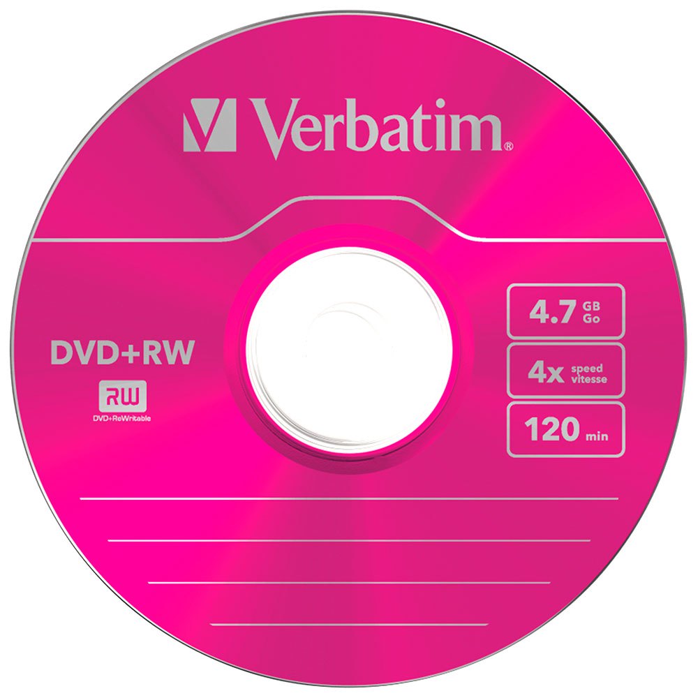 DVD+RW 4.7GB Colore Velocità 5 Unità Multicolor| Techinn