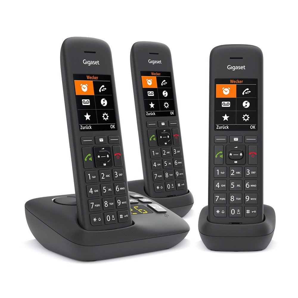 Gigaset C575 fonctions mains libres et blocage dappels Téléphone fixe sans fil avec grand écran rétro-éclairé couleur Noir 