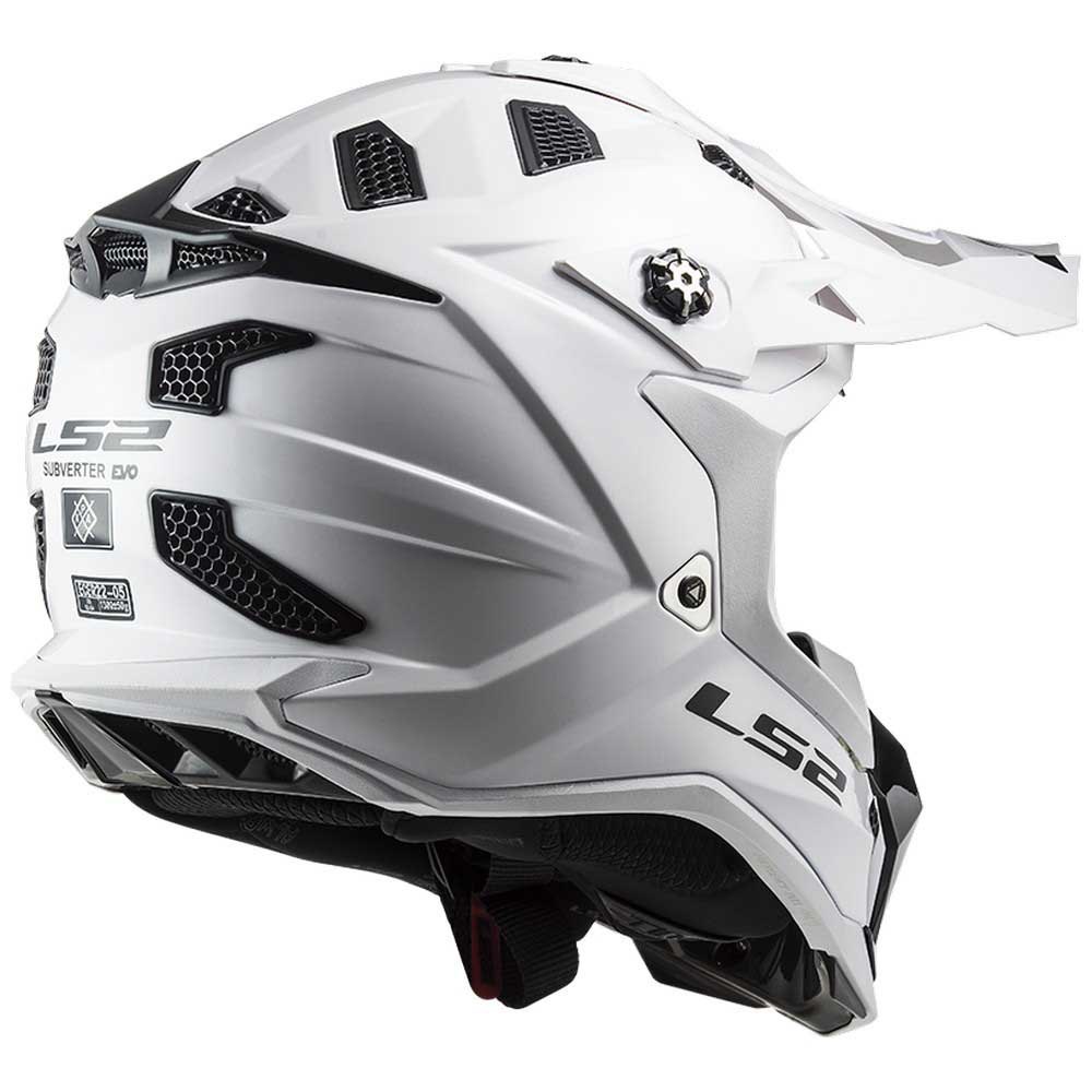 LS2 MX700 Subverter Evo Solid MX Motocross Helmet White 