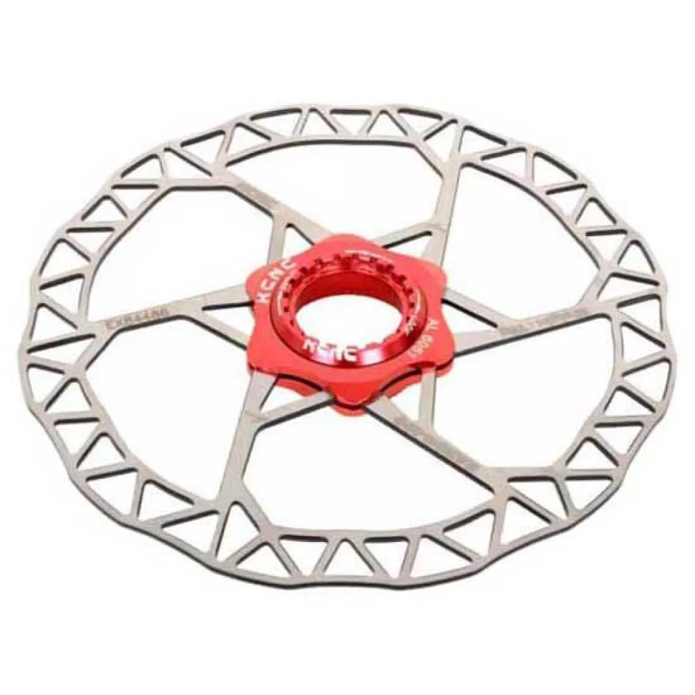 Rotore Freno A Disco KCNC Razor 180mm Argento – Per MTB E Ciclocross – 6 Fori