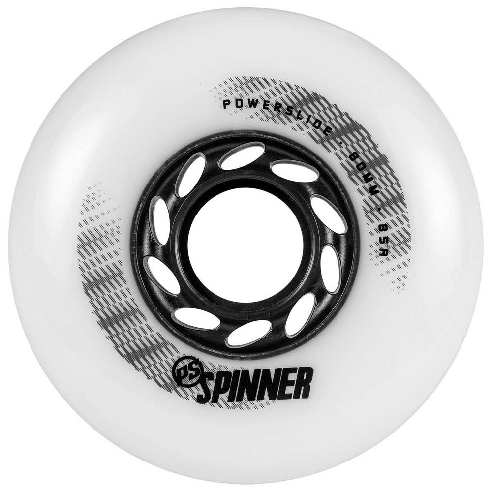 Powerslide Spinner Wheels 84mm white Inline Skate Rollen weiß NEU 