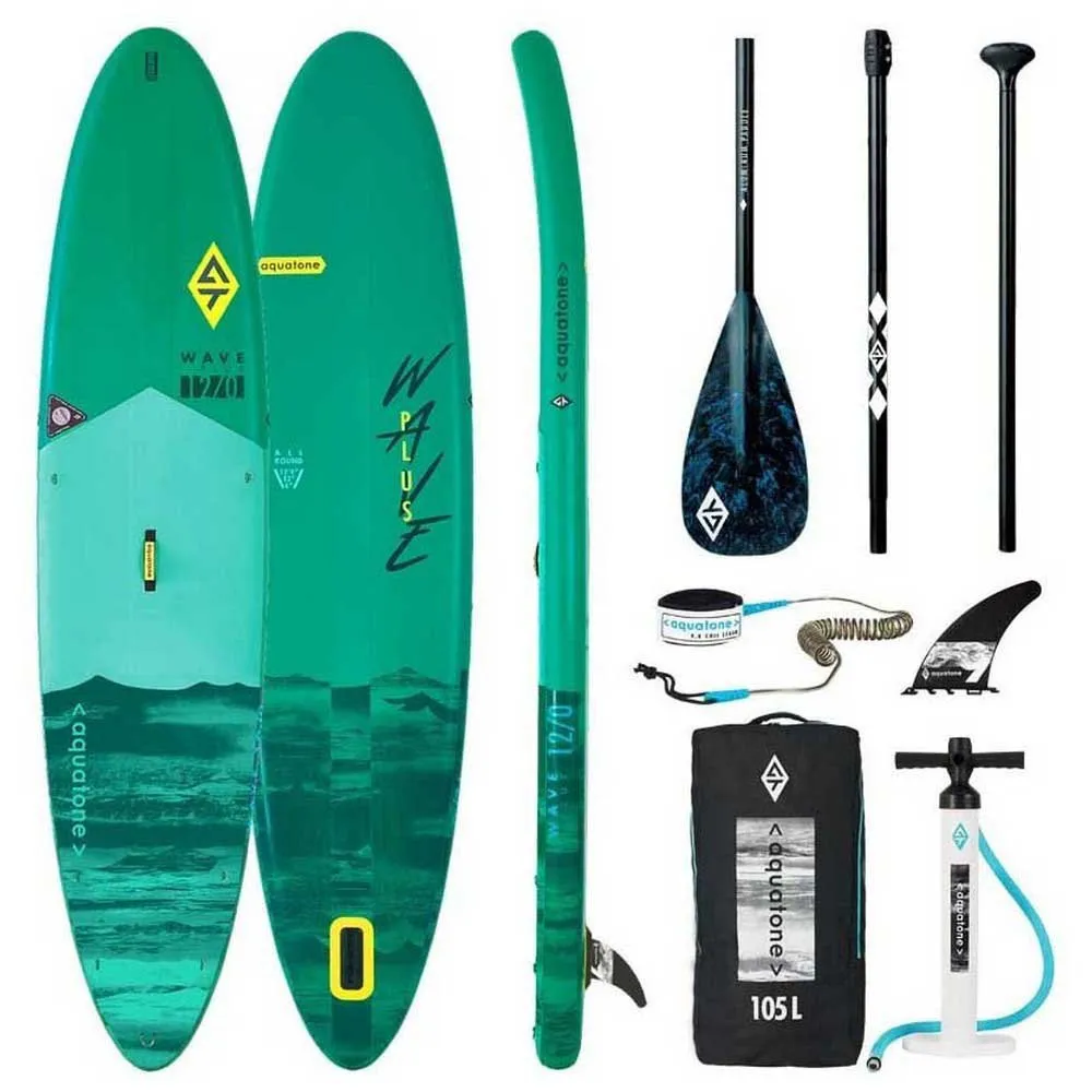 Aquatone Wave Plus 12´0´´ inflatable paddle surf set Green| Xtremeinn