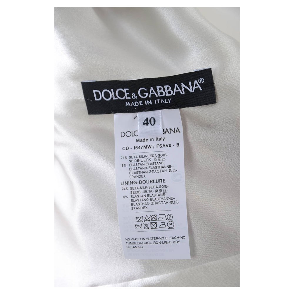 Dolce & gabbana Medium Kort Klänning I Siden 733624