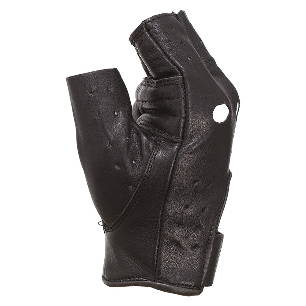Sizes Scorpion Mens Half Cut Open Finger Leather Motorcycle Fingerless Gloves 
