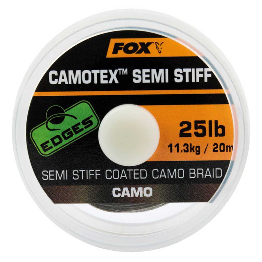 SEMI STIFF COATED CAMO BRAID Various Types FOX The Edges CAMOTEX SOFT STIFF 