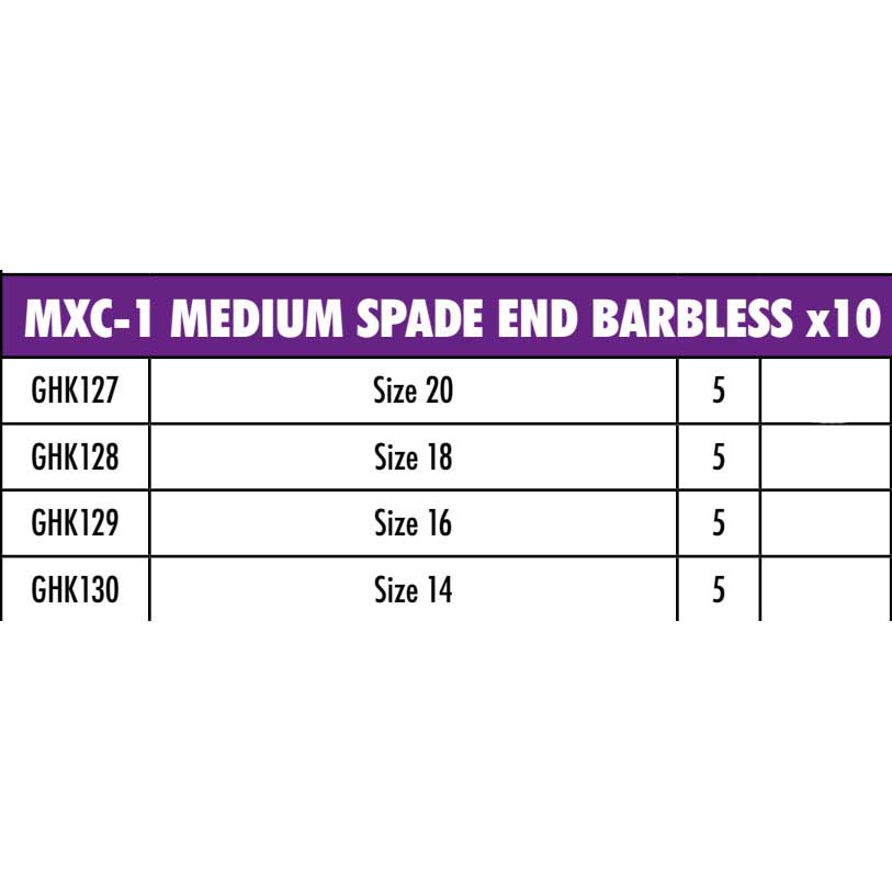 Matrix MXC-1 Medium Spade End Barbless Hooks 3 x 10pk ALL SIZES Fishing tackle 