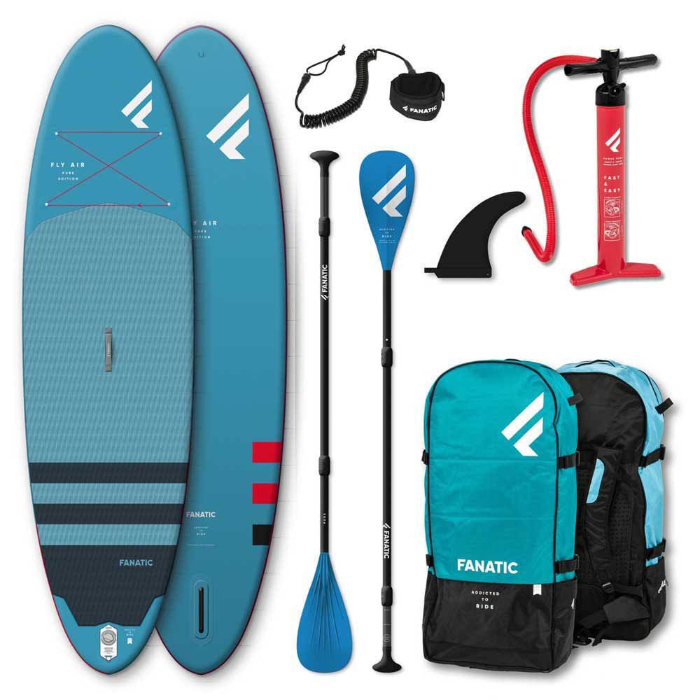 Fanatic Ion 100 SUP Stand Up Paddle Boarding Core Leash/Strap Black 