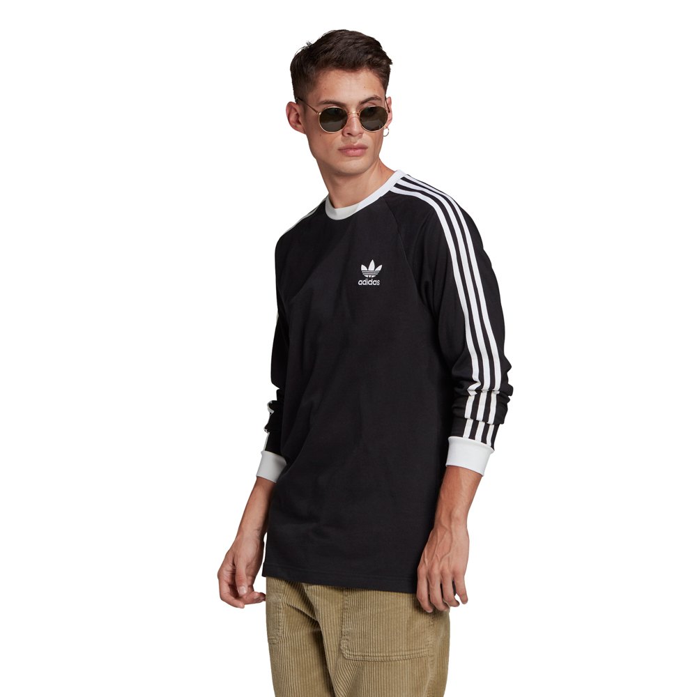 adidas Originals Adicolor 3 Stripes Sleeve T-Shirt Black| Dressinn
