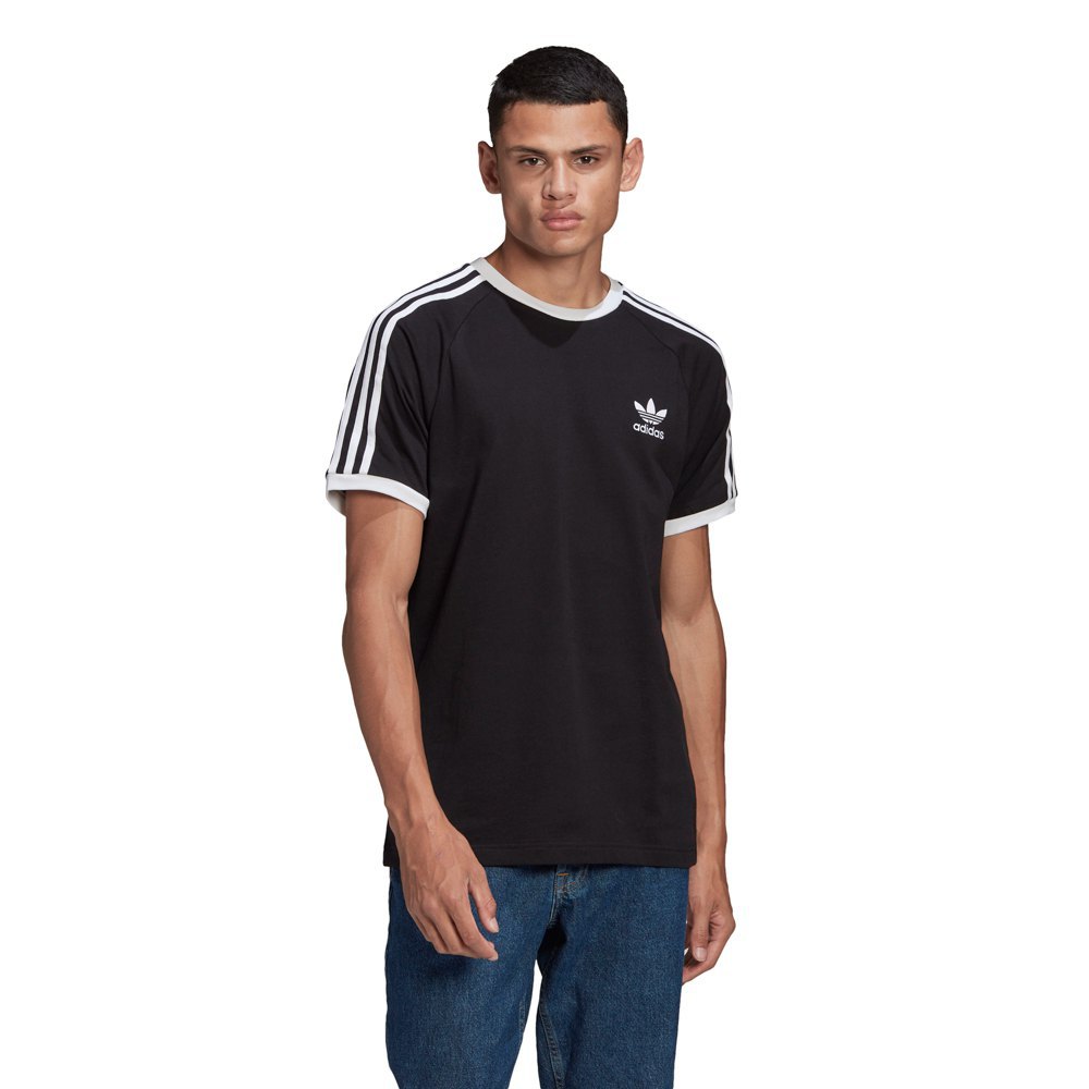 adidas Originals Adicolor 3 Stripes Short Sleeve T-Shirt Black| Dressinn