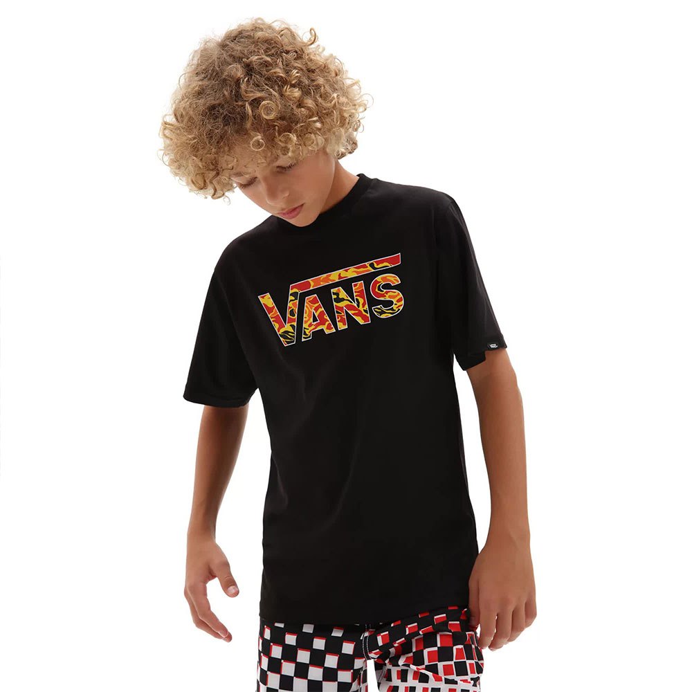 Shetland Forfatter knude Vans Classic Logo Fill Boys Short Sleeve T-Shirt Black | Dressinn