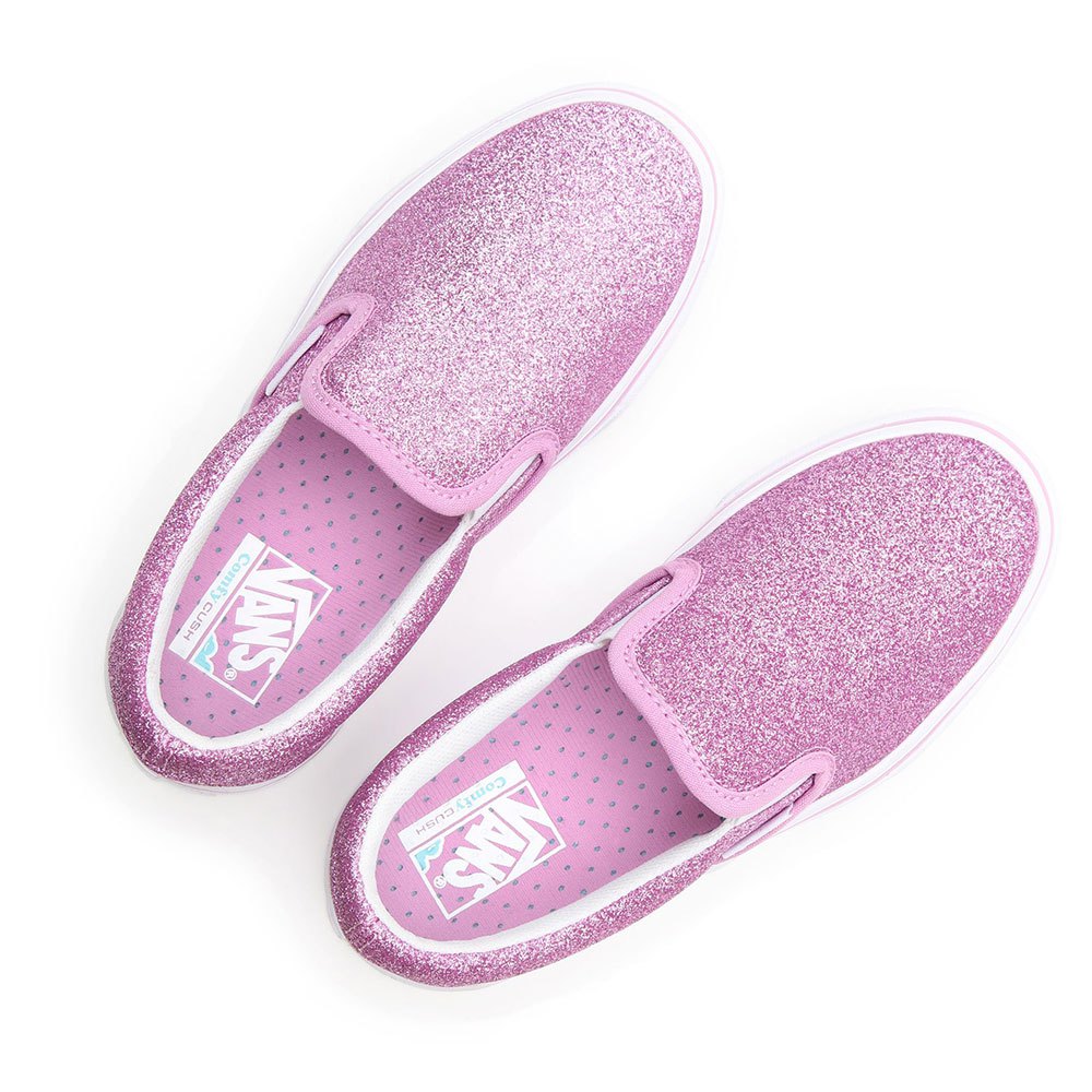 Vans Segeltuch Kleinkinder Checkerboard Slip-on V Crib Schuhe in Pink Damen Schuhe Stiefel Stiefel mit Keilabsatz 