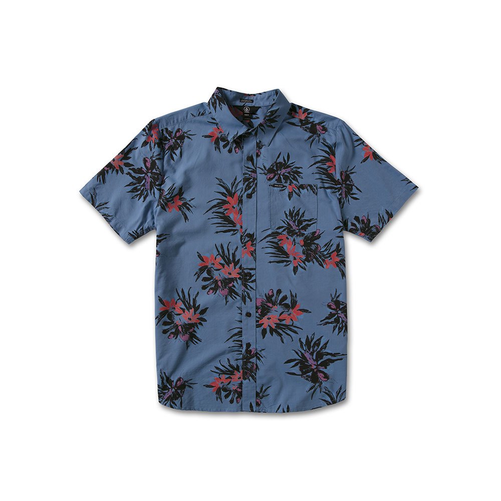 Volcom Men's Cheese Short Sleeve Button Down Floral Print Shirt 