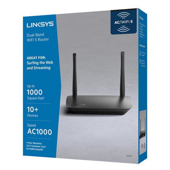 Linksys E5350 Διπλή ζώνη WiFi 5 AC1000 Δρομολογητής