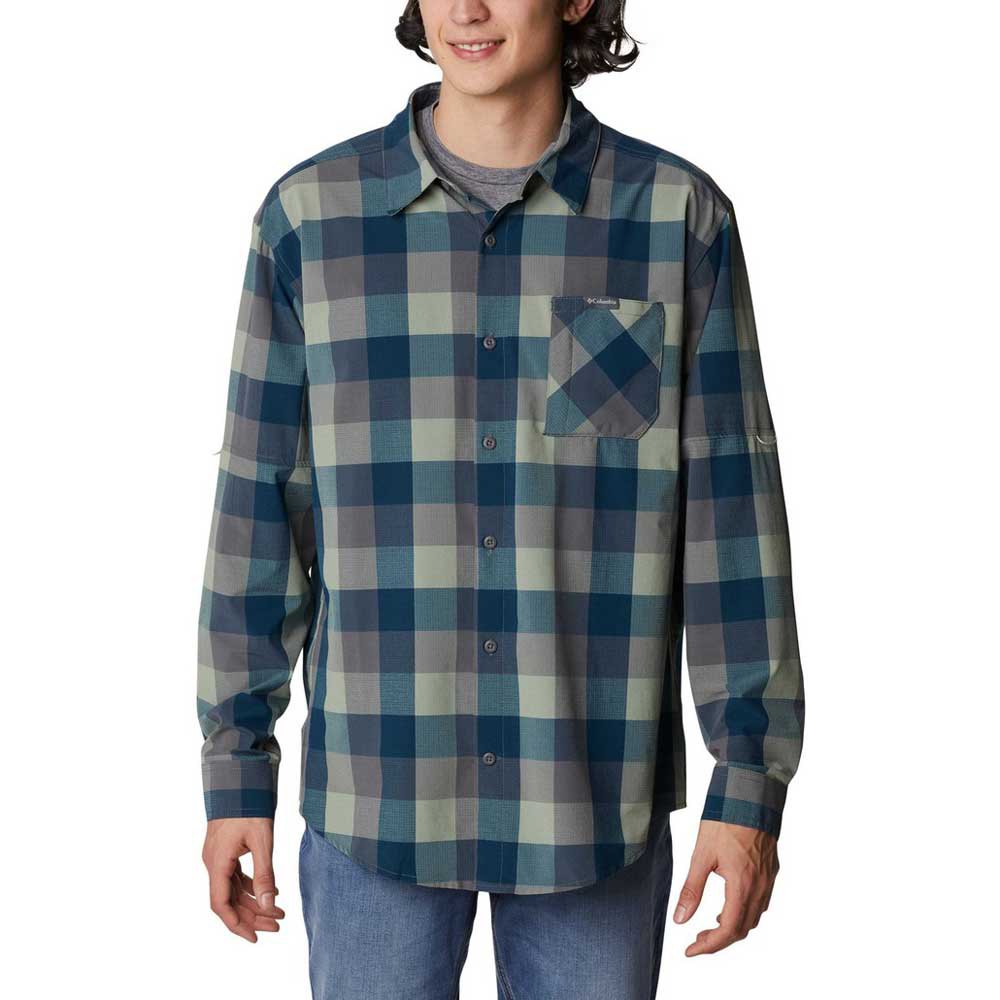 Visita lo Store di ColumbiaColumbia Triple Canyon Solid Lungo Sleeve Shirt Camicia a Maniche Lunghe Uomo 