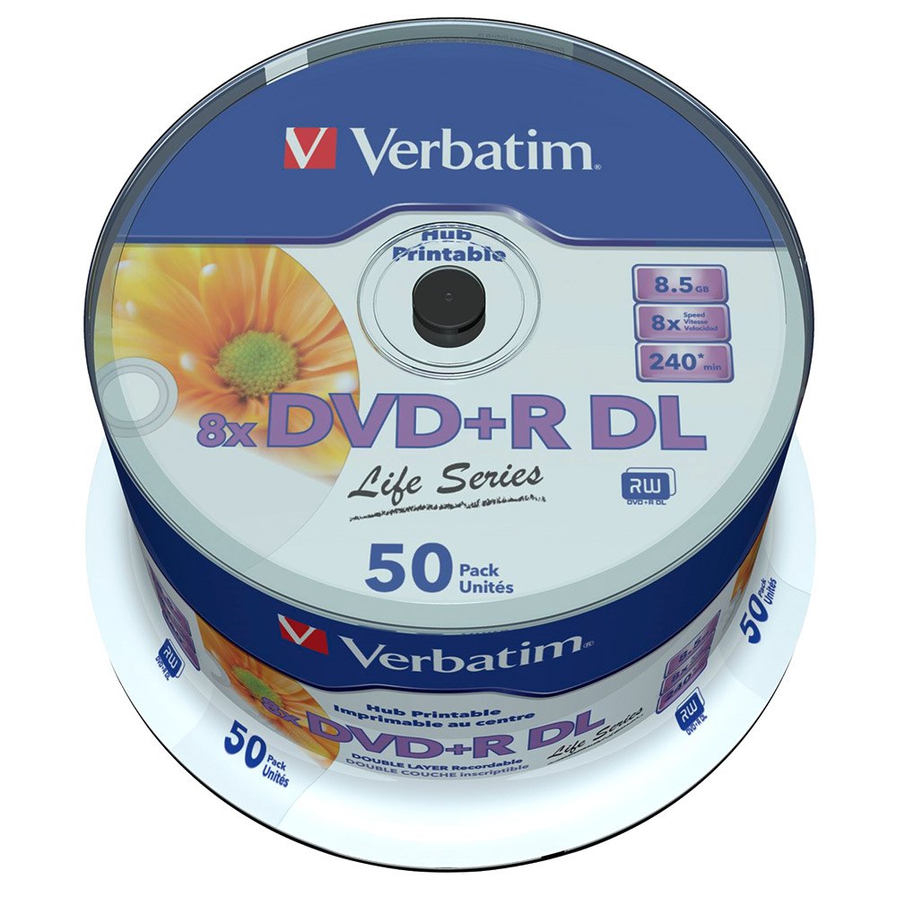sew Medal yesterday Verbatim 50 DVD+R DL Wide 8x Life Series クリア | Techinn