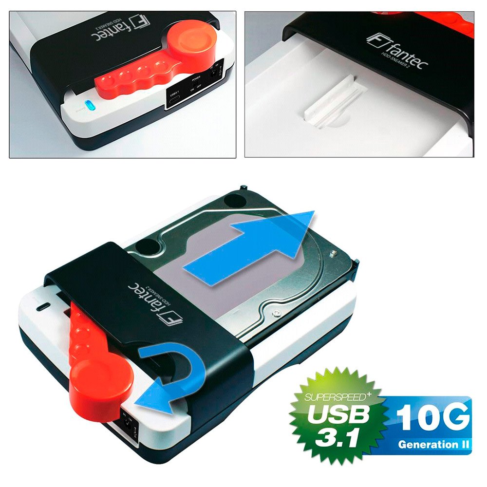 Fantec 연결 스테이션 HDD-Sneaker 2 USB 3.1