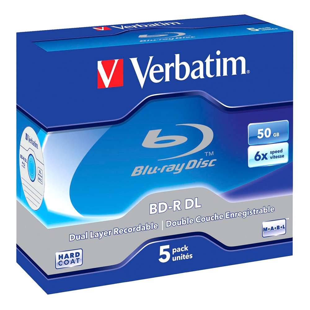 Verbatim 5 BD-R Blu-Ray 50GB 6x 青 | Techinn