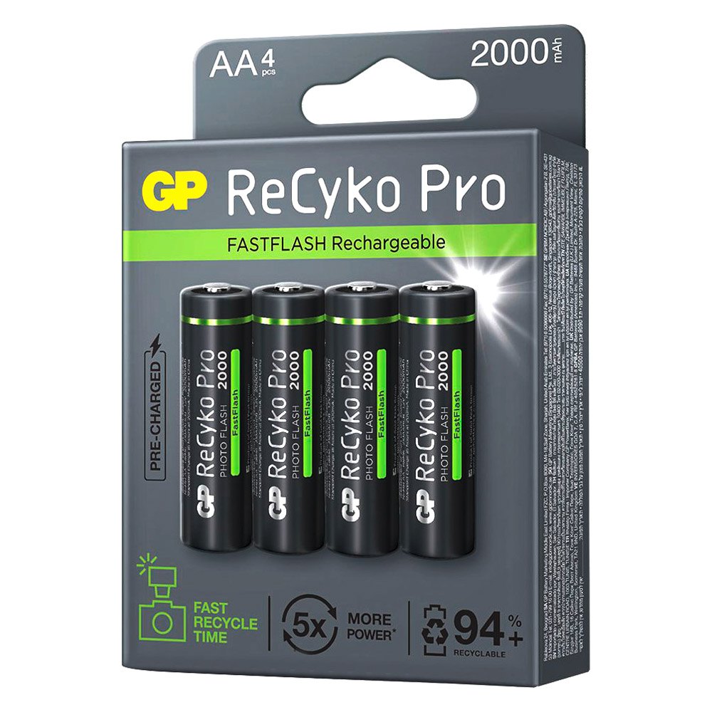 Gp batteries Genopladelig ReCyko Photo Flash 2000 MAh Pro 4 Enheder Batterier