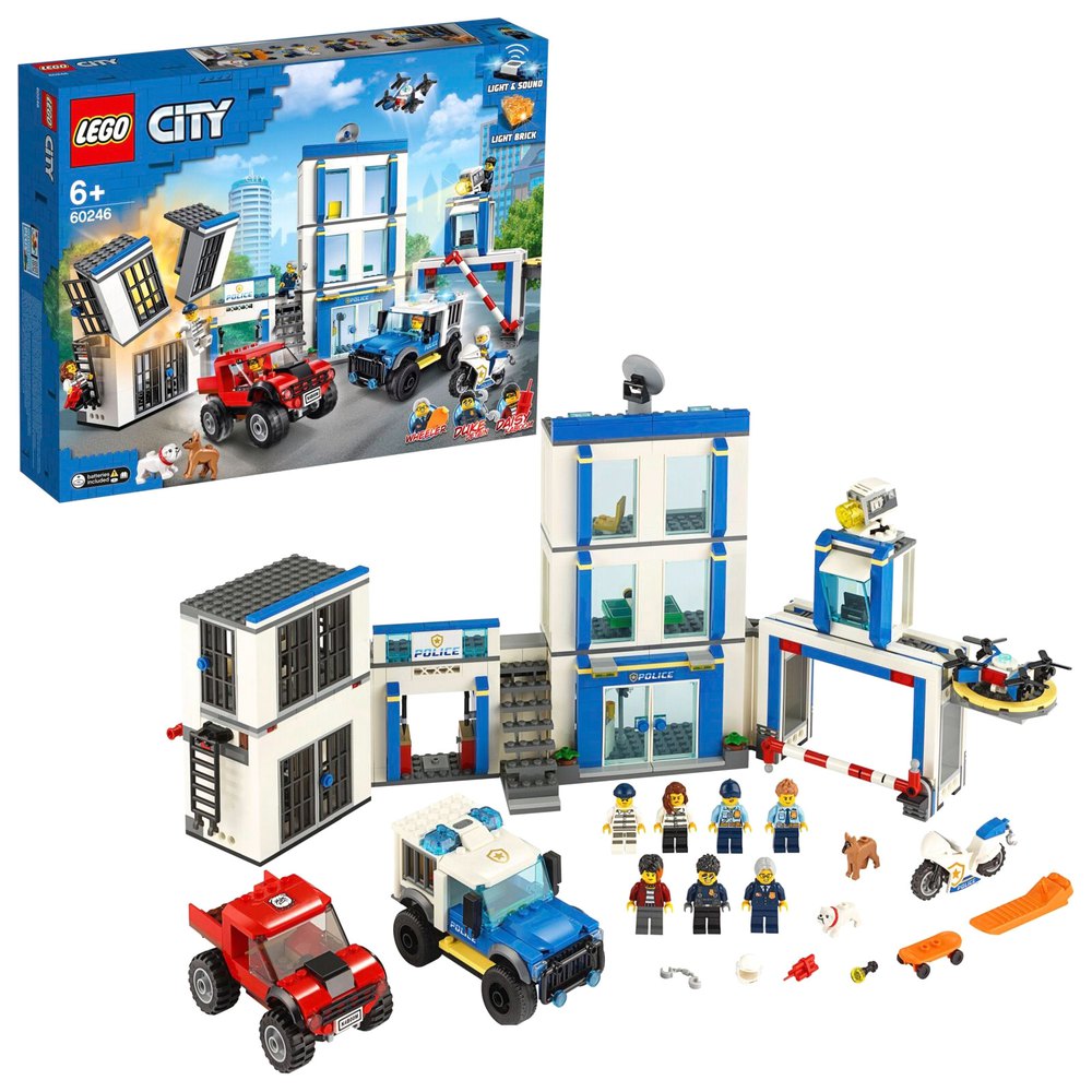 hilo tambor Así llamado Lego Juego Construcción City 60246 Police station Multicolor| Kidinn