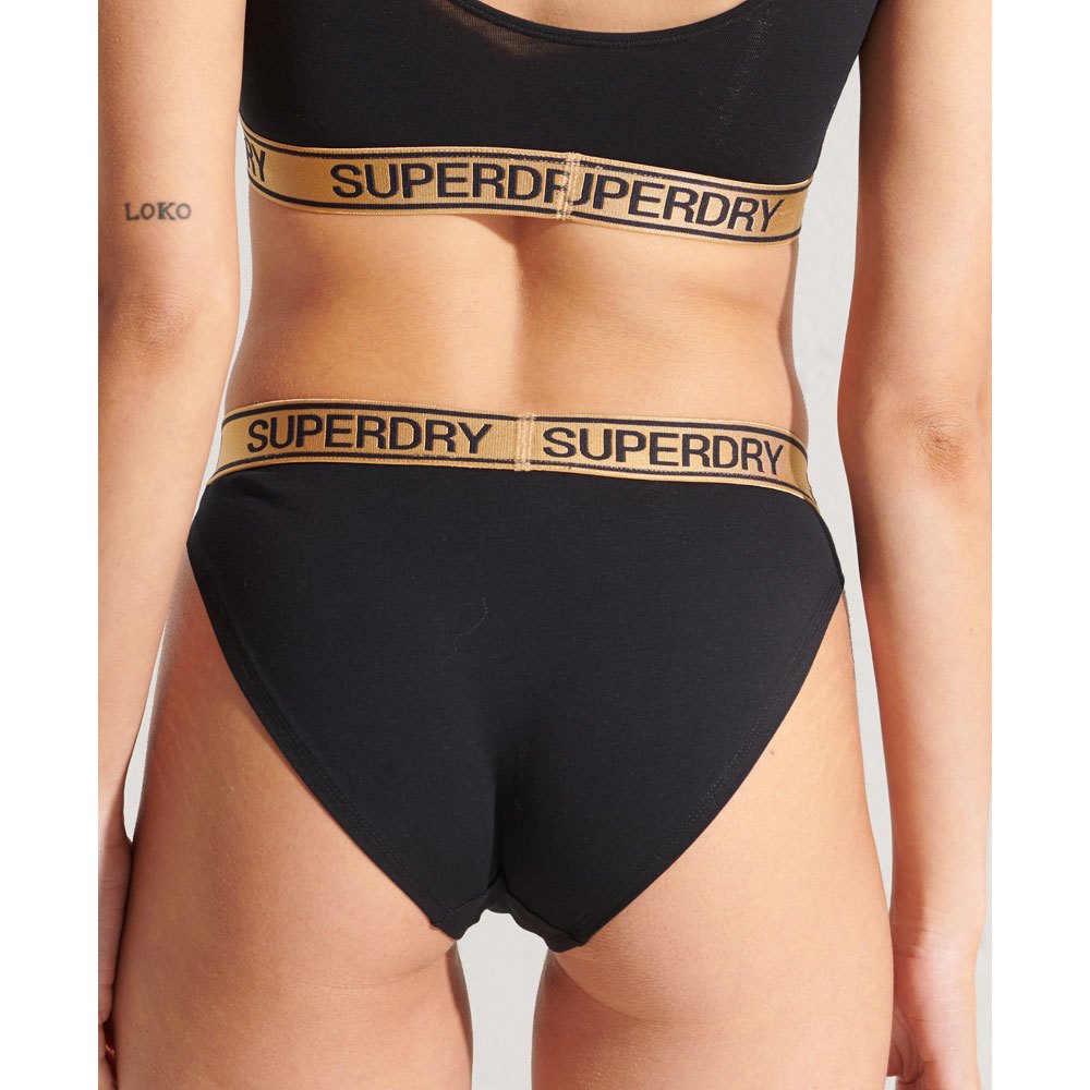 Superdry Donna Abbigliamento Intimo Mutande Mutande a vita alta Slip bikini a vita alta 