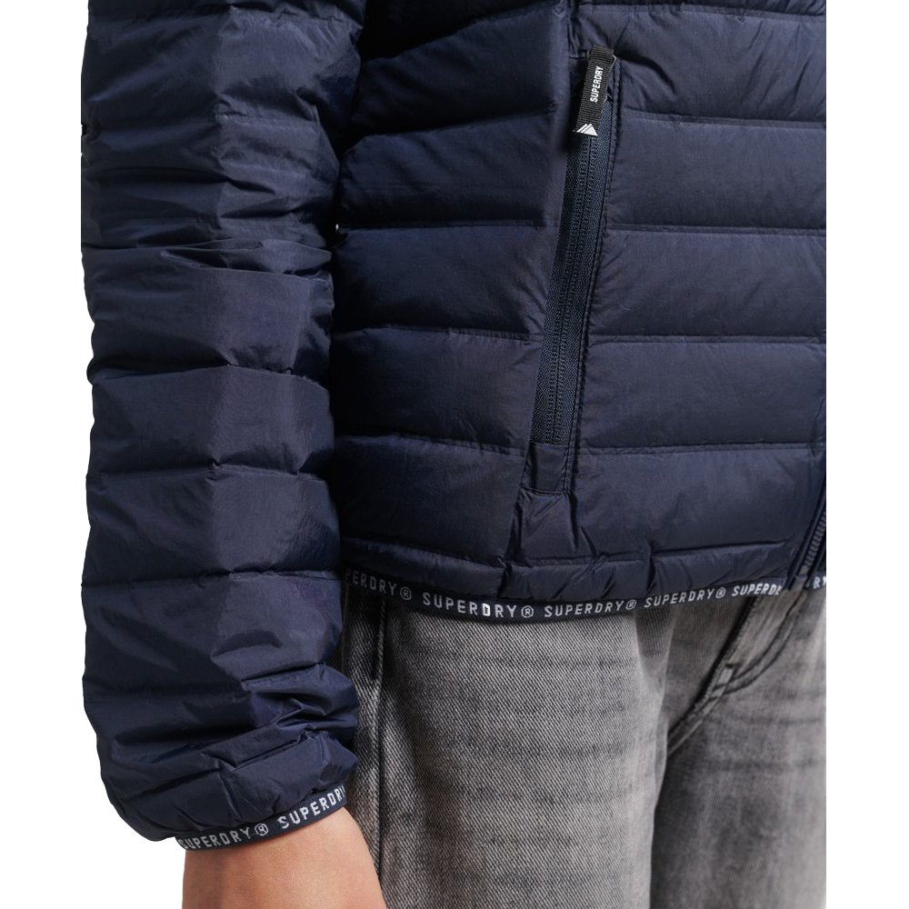Mens Clothing Jackets Down and padded jackets IKKS Navy Padded Interior Urban Lab Parka in Blue for Men 