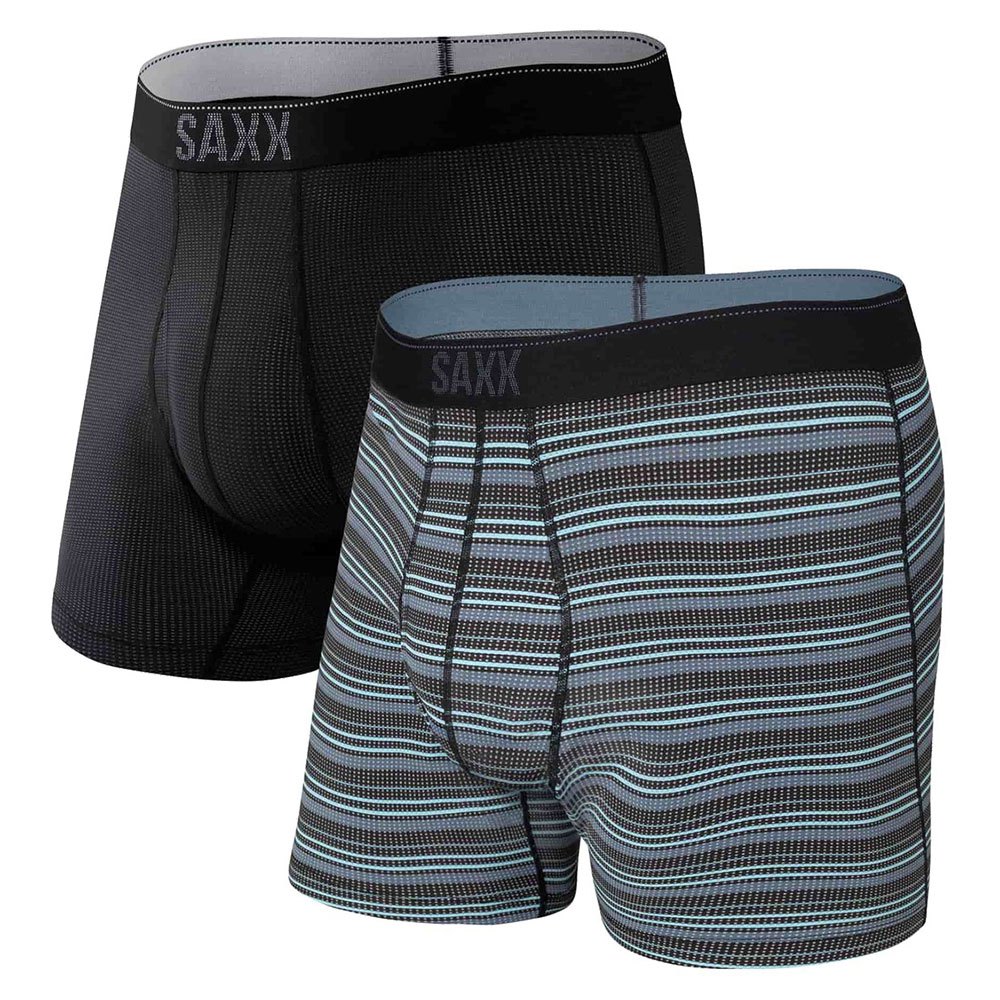 SAXX Underwear Quest Brief Fly Trunk 2 Units Black | Trekkinn