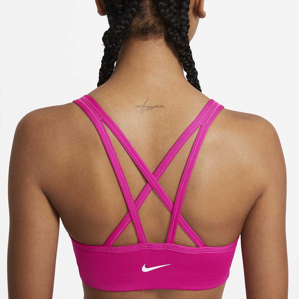 Nike Let Støttende Polstret Sports-bh Dri Fit Indy Icon Clash Strappy