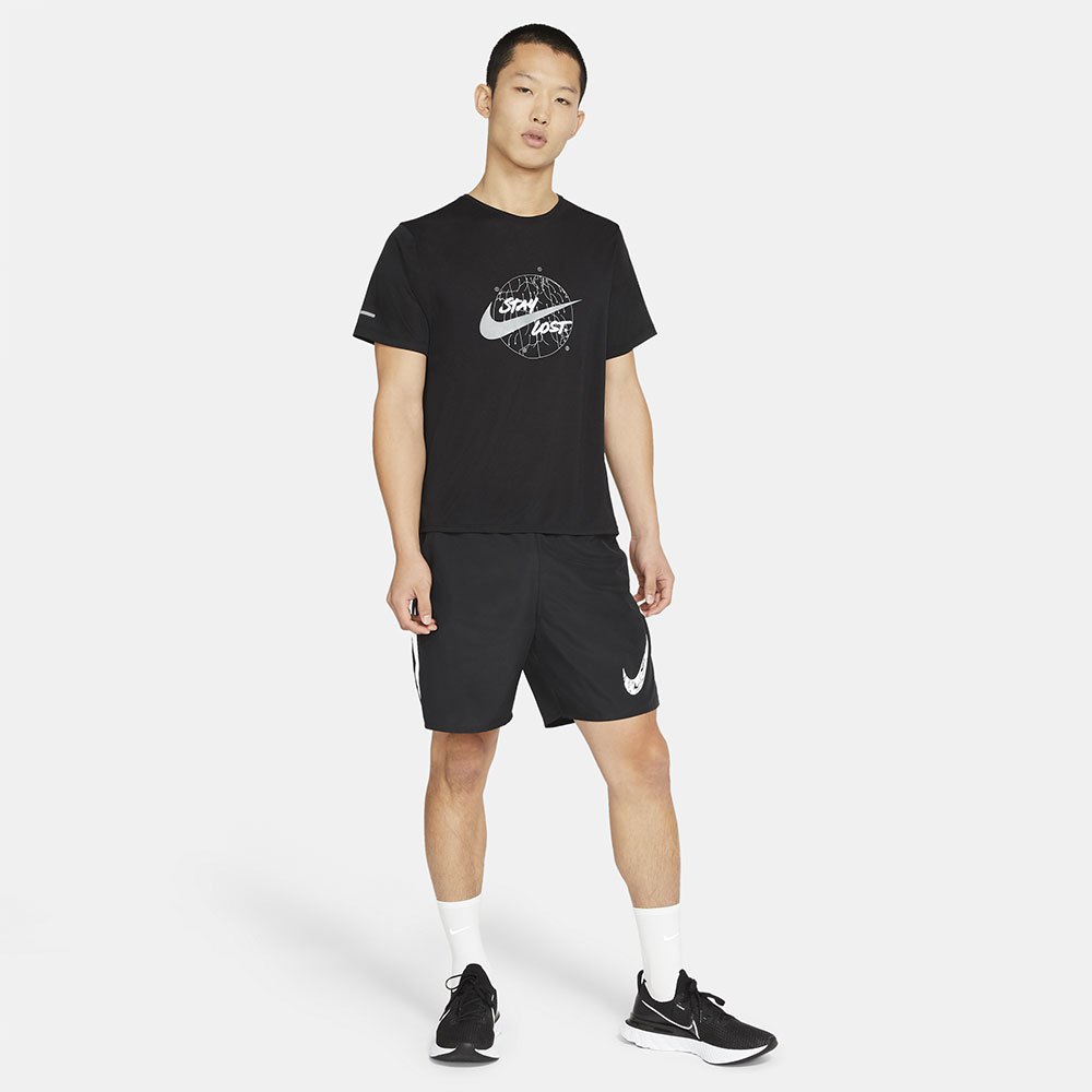 Nike T-shirt à manches courtes Dri Fit Miler Wild Run Graphic