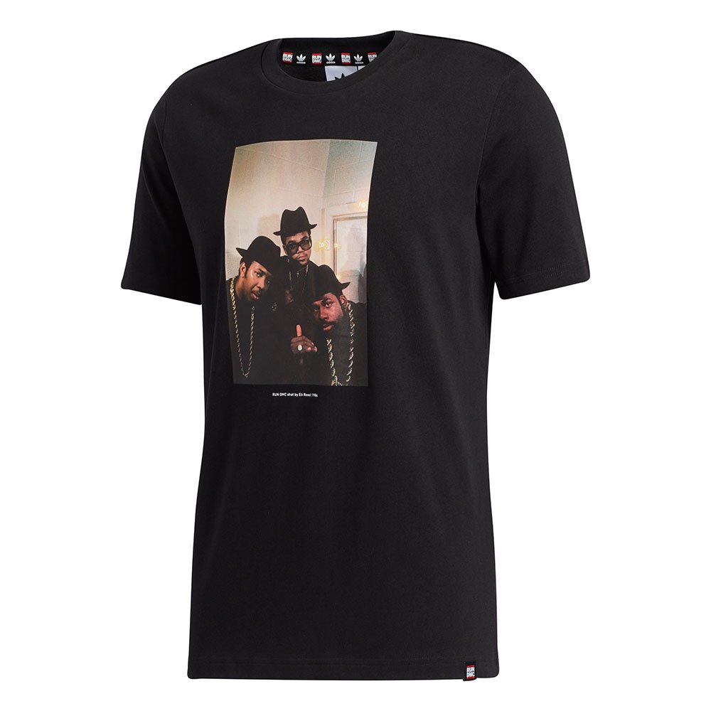 adidas originals Run DMC Photo Short Sleeve T-Shirt Black| Dressinn