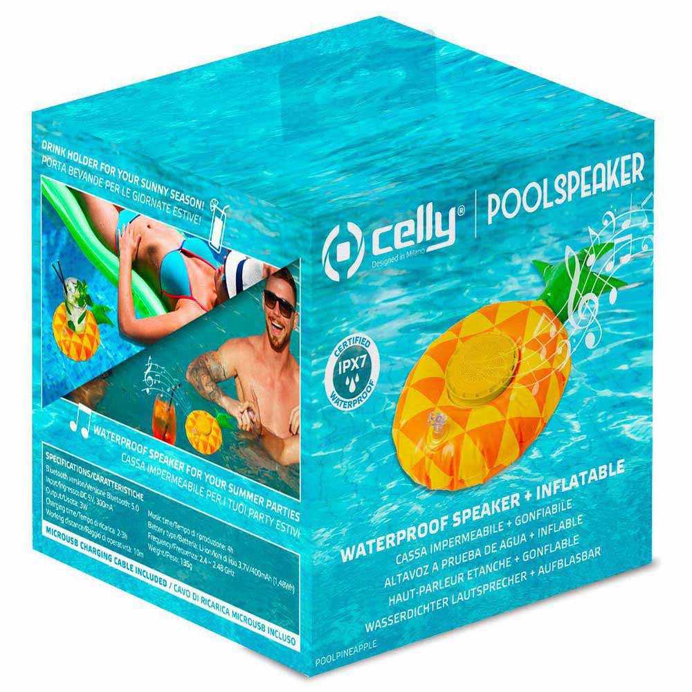 Celly Altoparlante+gonfiabile PoolPineapple WP