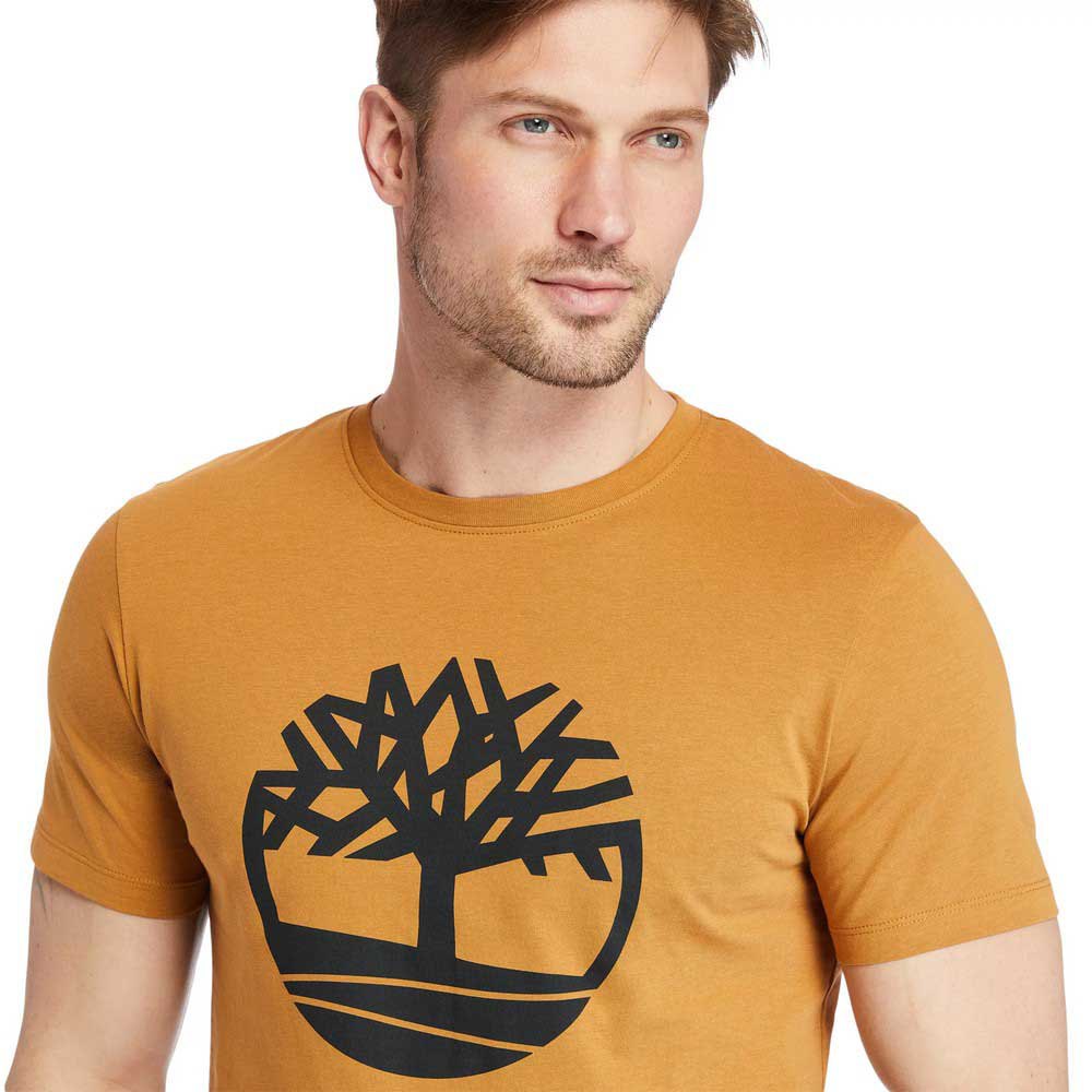 Timberland Tree Logo Short Sleeve T-Shirt Brown | Dressinn