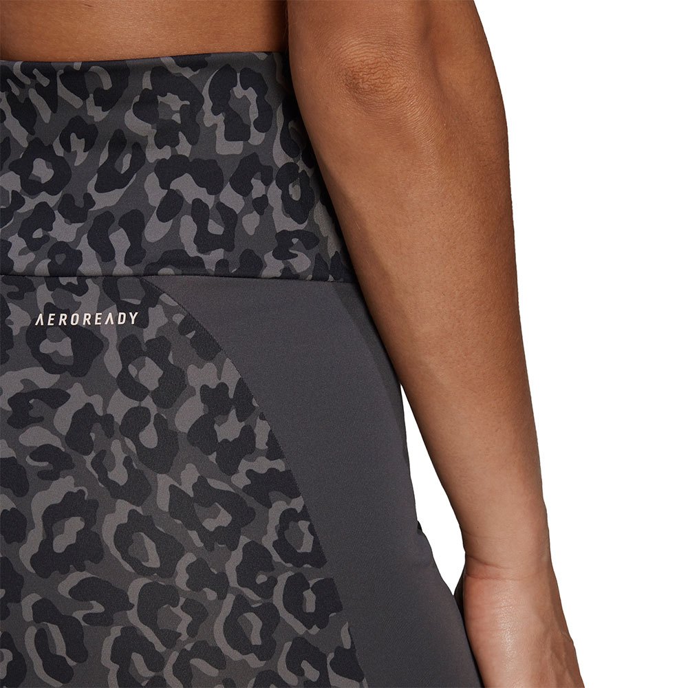 adidas Kort Tight Designed 2 Move Aeroready Leopard Print