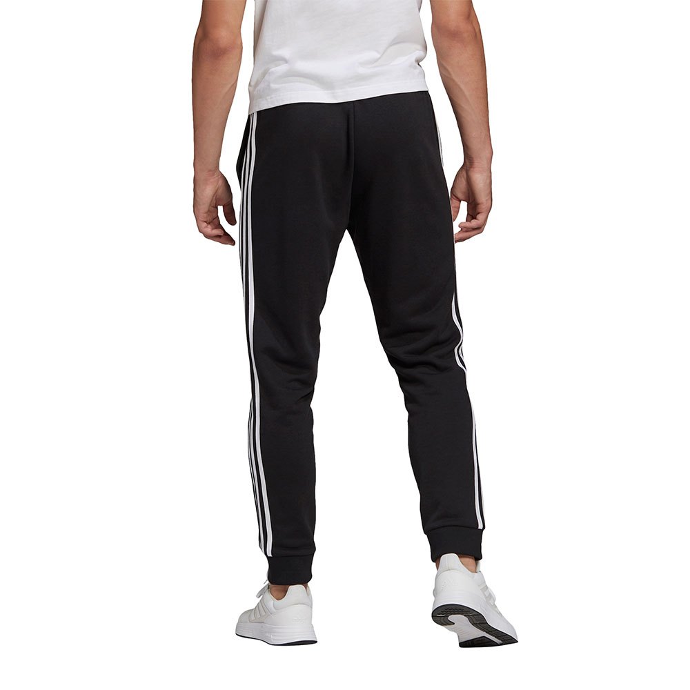 spiegel Betrokken groep adidas Sportswear Essentials French Terry Tapered Cuff 3-Stripes Pants  Black| Dressinn