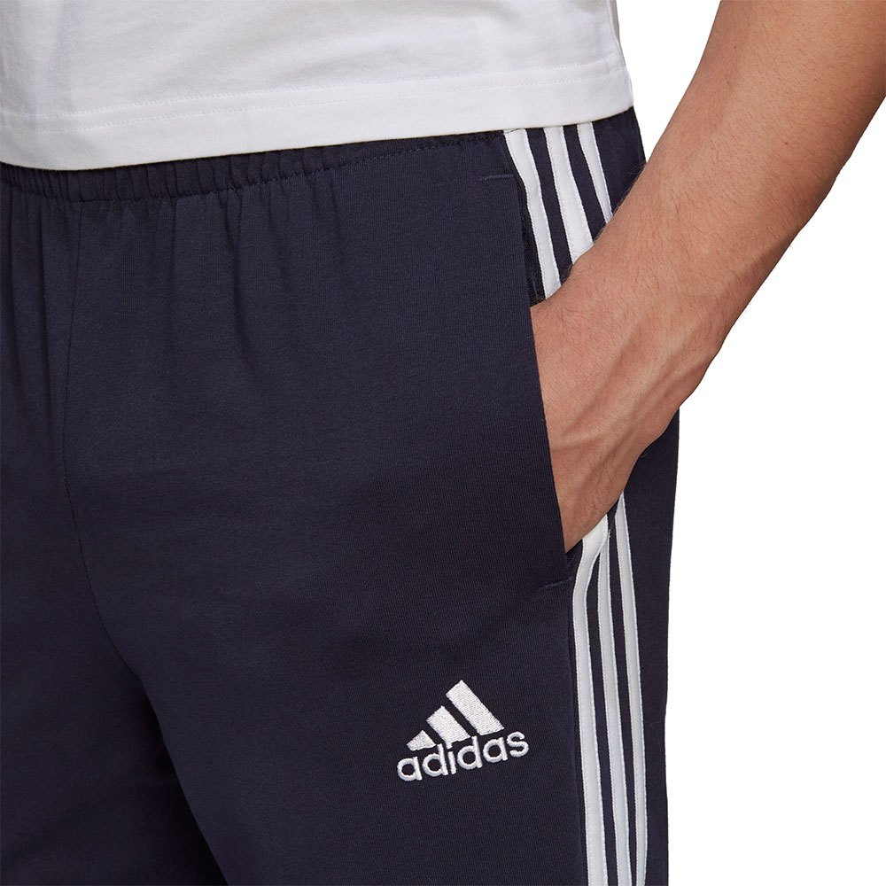 adidas Sportswear Pantaloni Essentials Single Jersey Tapered Open Hem 3-Stripes