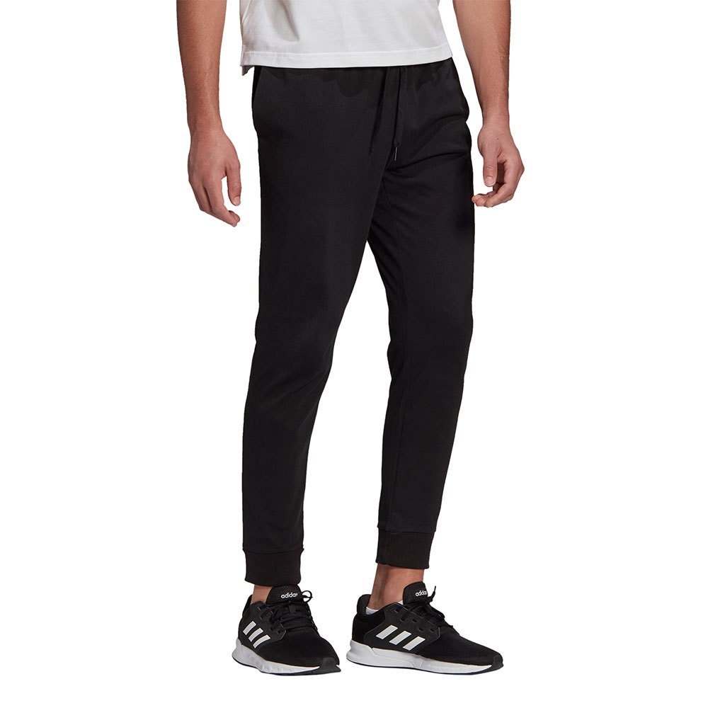 Literatuur aansporing Verdampen adidas Sportswear Essentials Single Jersey Tapered Cuff Pants Black|  Dressinn