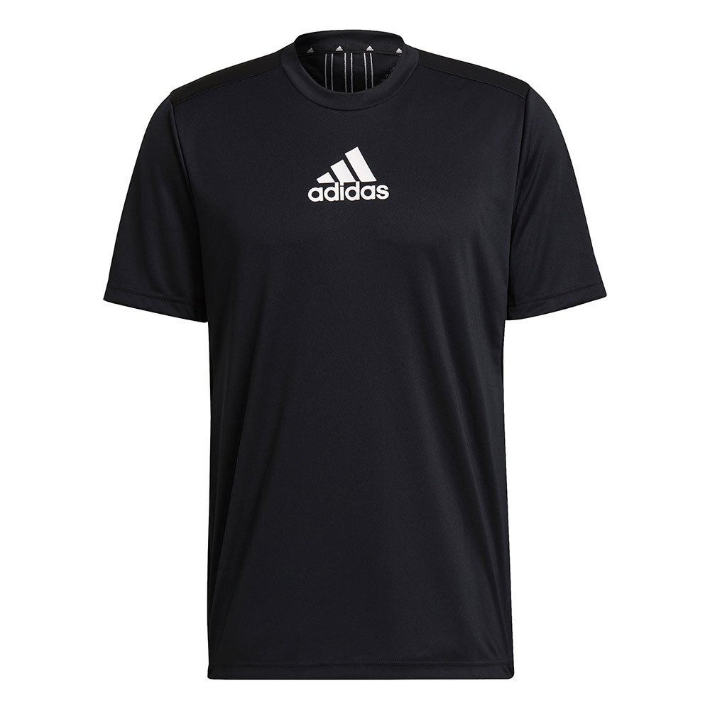 adidas Synthetisch Primeblue Designed To Move Sport 3-stripes T-shirt in het Zwart voor heren Heren Kleding voor voor T-shirts voor T-shirts met korte mouw 