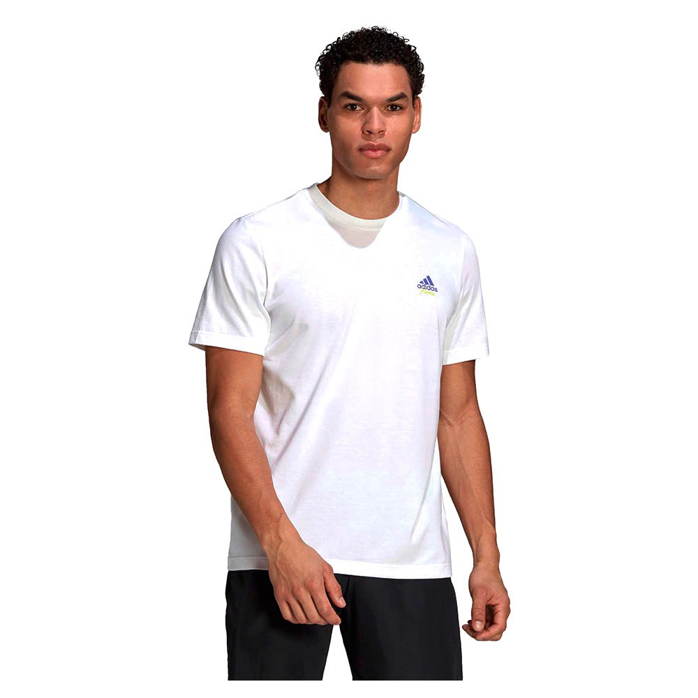 servidor Ánimo En necesidad de adidas Camiseta Manga Corta Roland Garros Tennis Graphic Blanco| Smashinn