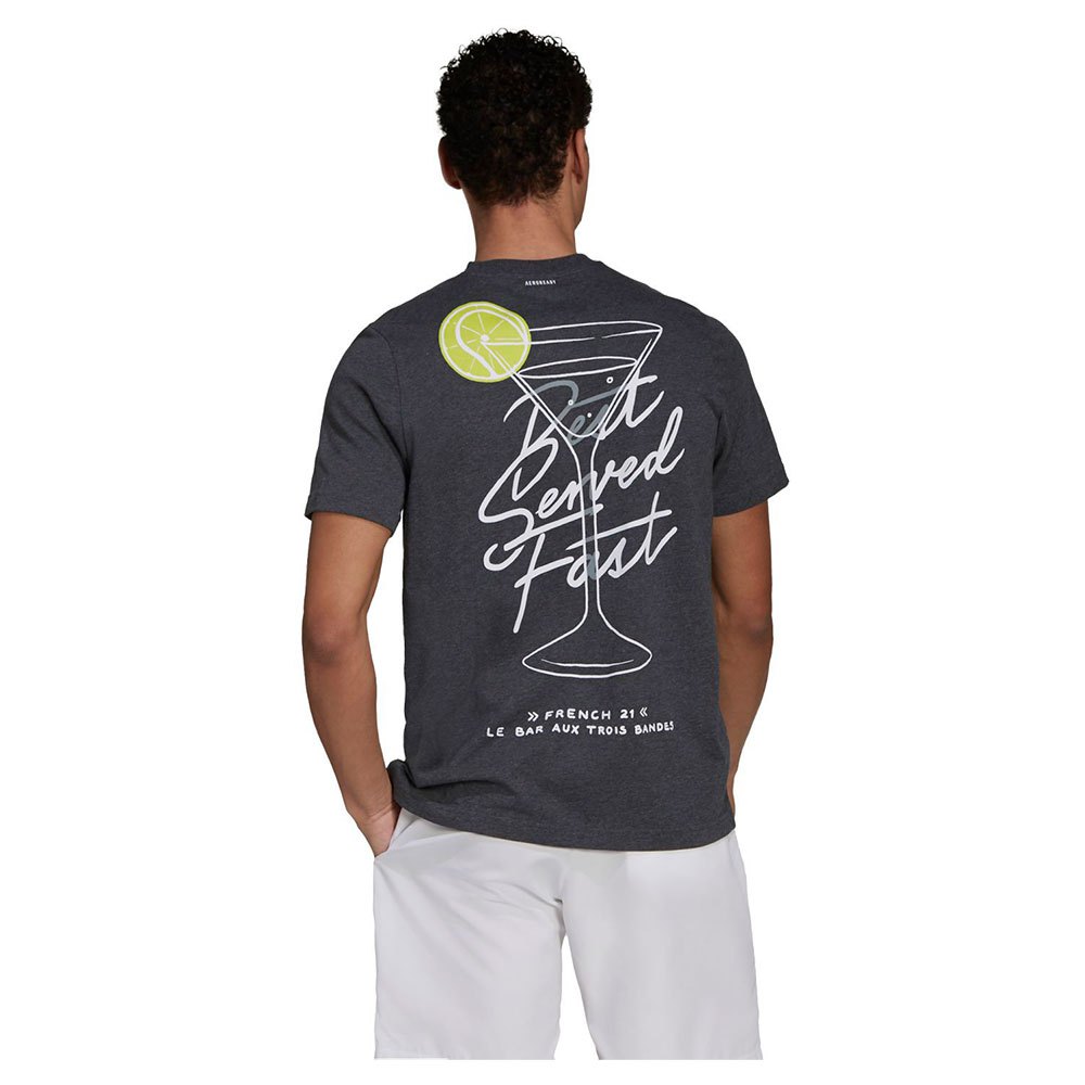 Rizo Regularmente Descodificar adidas Camiseta Manga Corta Roland Garros Tennis Graphic Gris| Smashinn