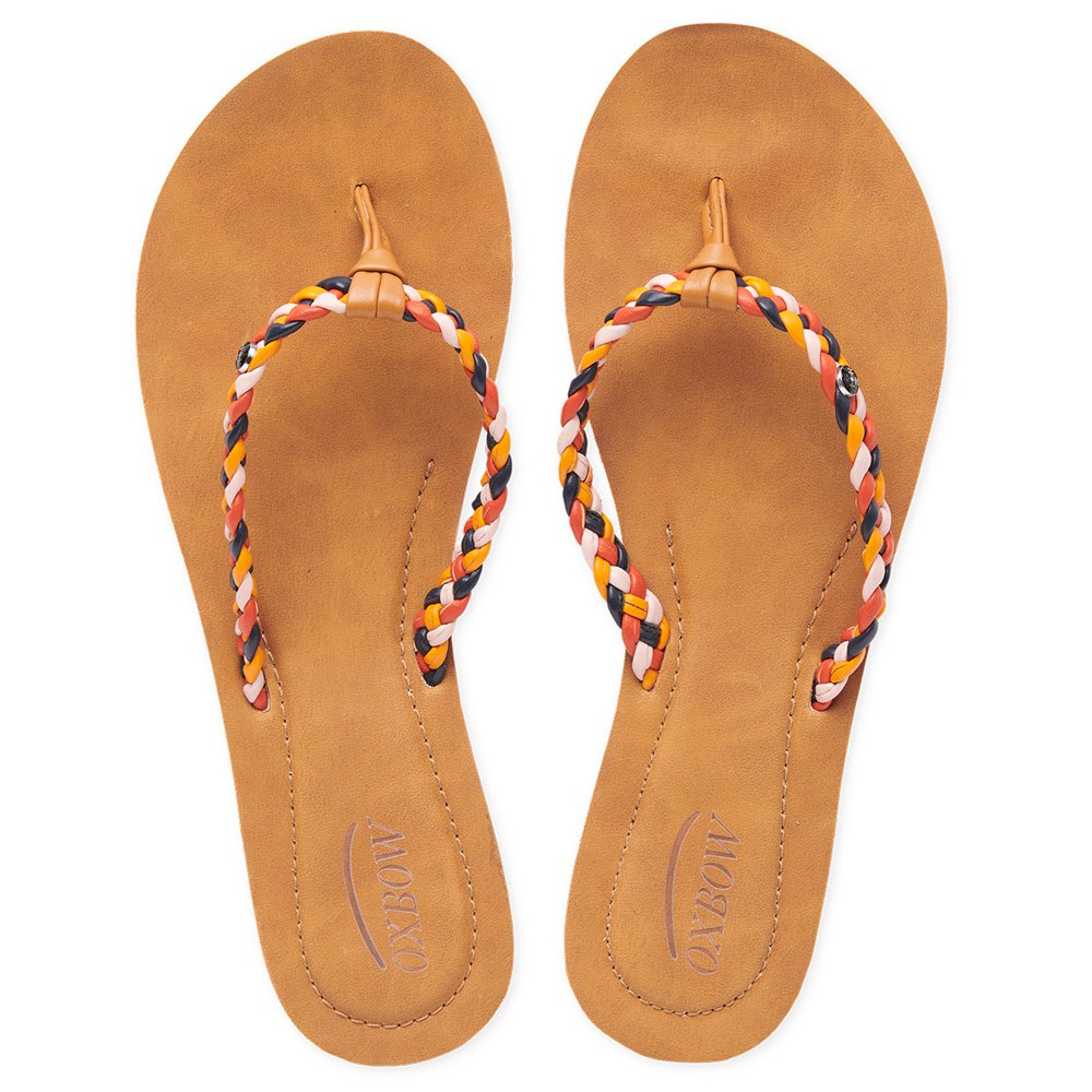 Oxbow Flip Flops Vastanam Rubber&Fake Leather With Braided Strap